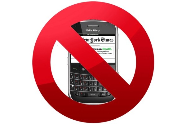 New York Times   BlackBerry